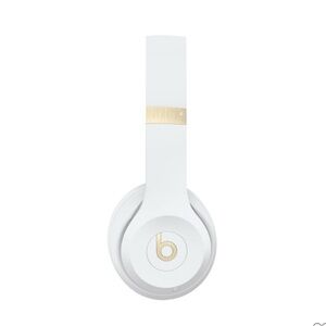 White and Gold Over-Ear Headphones with Premium Sound